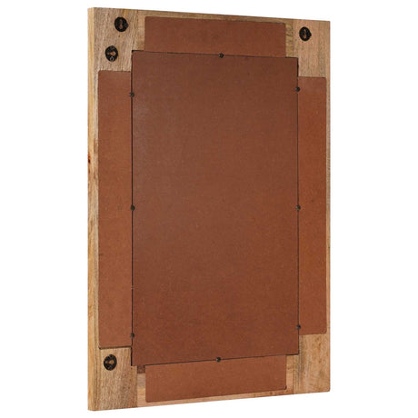 Vidaxl badkamer spiegel naturel 50 x 70 x 3 cm massief mango hout