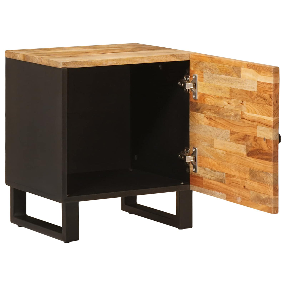Vidaxl nachtkastje 2 st bruin 40 x 33 x 46 cm massief mango hout