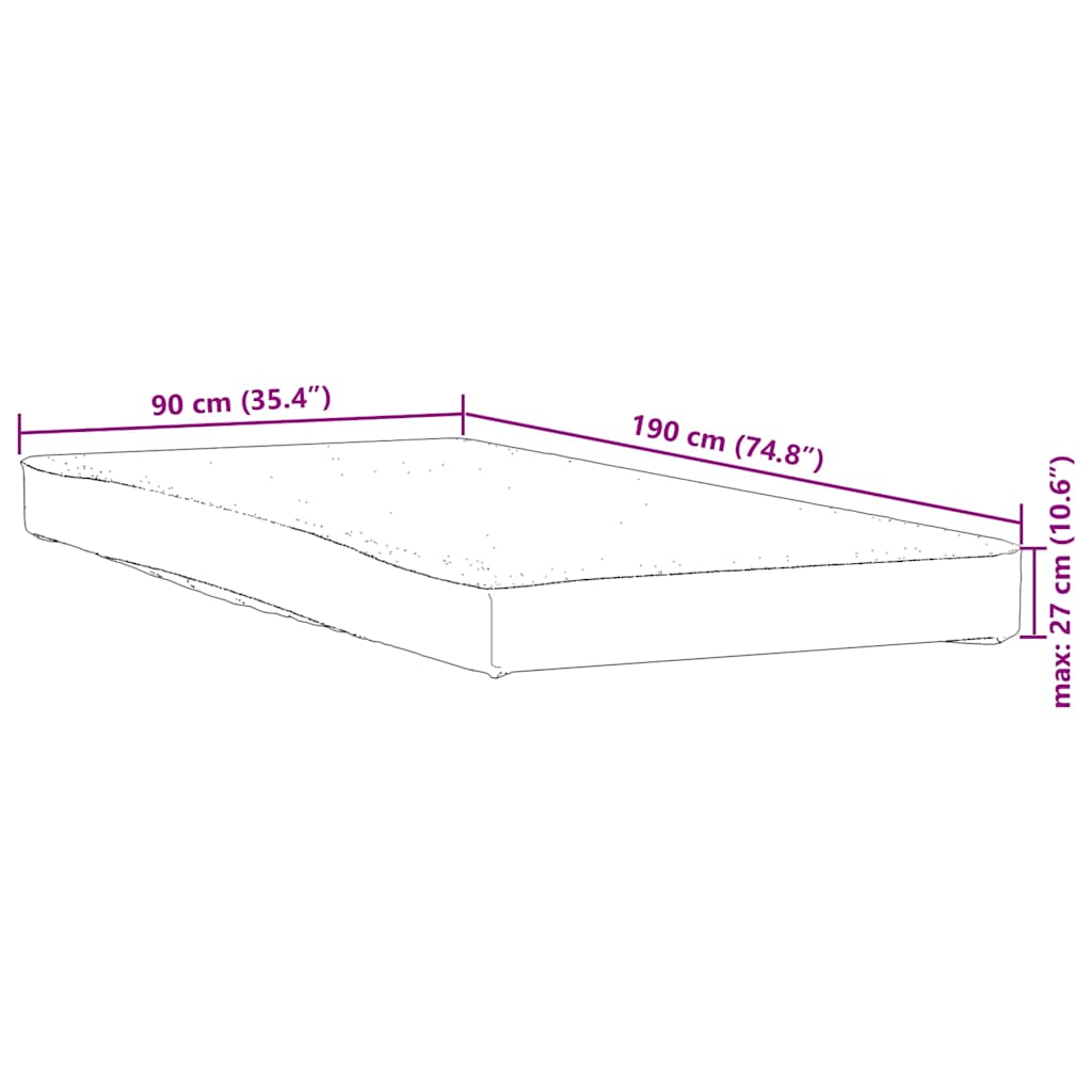 Vidaxl matrasbeschermer waterdicht 90x190 cm wit