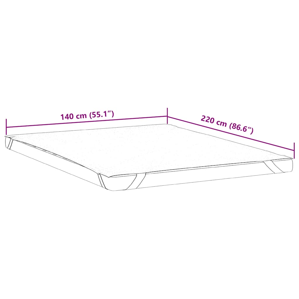 Vidaxl matrasbeschermer waterdicht 140x220 cm wit