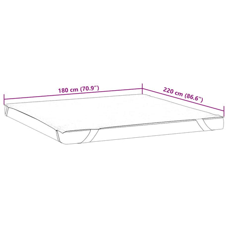 Vidaxl matrasbeschermer waterdicht 180x220 cm wit