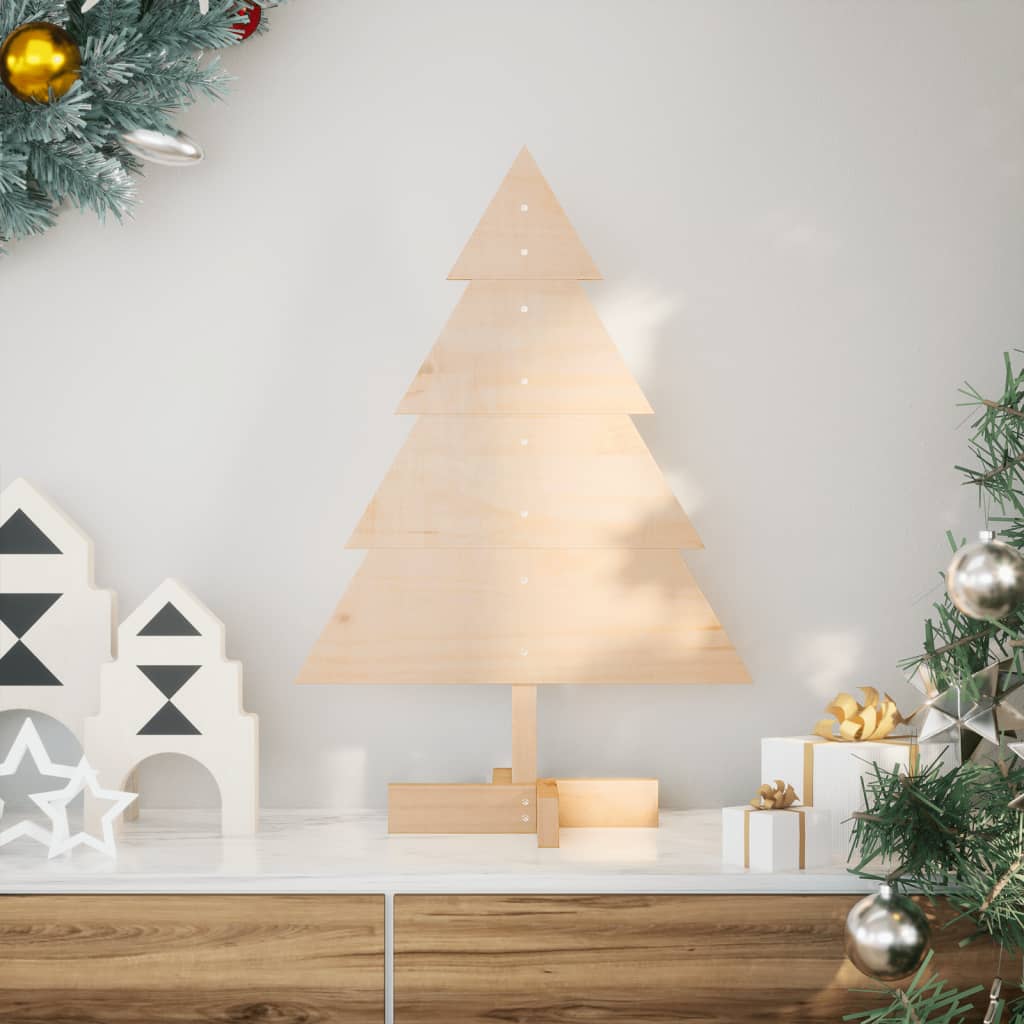 VidaXL Weihnachtsdekoration Weihnachtsbaum 70 cm Massivholz