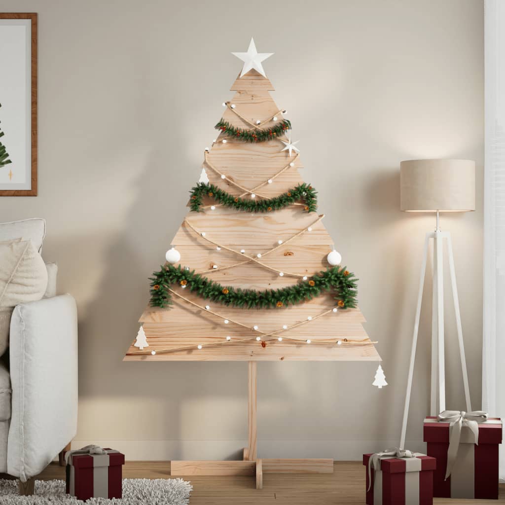 VidaXL Weihnachtsdekoration Weihnachtsbaum 150 cm Massivholz