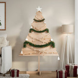 VidaXL Weihnachtsdekoration Weihnachtsbaum 150 cm Massivholz