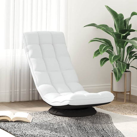 Vidaxl vloerstoel draaibaar 70x51x79 cm stof wit