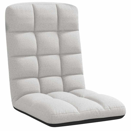 Vidaxl opvouwbare vloerstoel 71x51x62 cm stof wolkengrijs