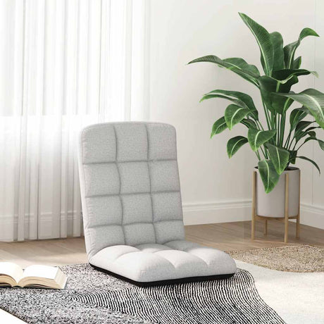 Vidaxl opvouwbare vloerstoel 71x51x62 cm stof wolkengrijs
