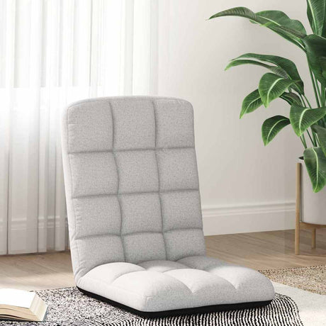 Vidaxl opvouwbare vloerstoel 71x51x62 cm stof wolkengrijs