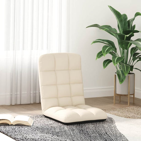 Vidaxl opvouwbare vloerstoel linnen 71x51x62 cm