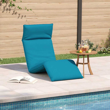 Vidaxl ligstoel inklapbaar 175x54x8,5 cm oxford stof lichtblauw