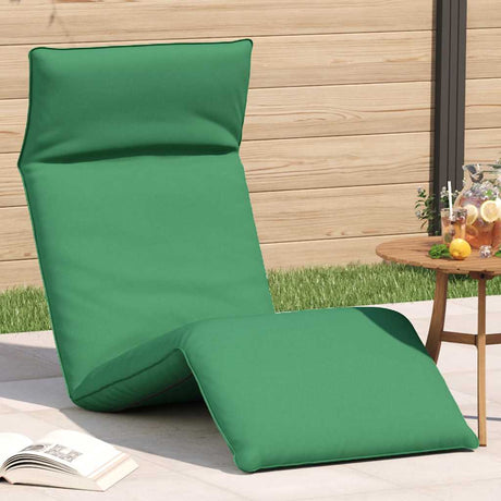 Vidaxl ligstoel inklapbaar 175x54x8,5 cm oxford stof groen