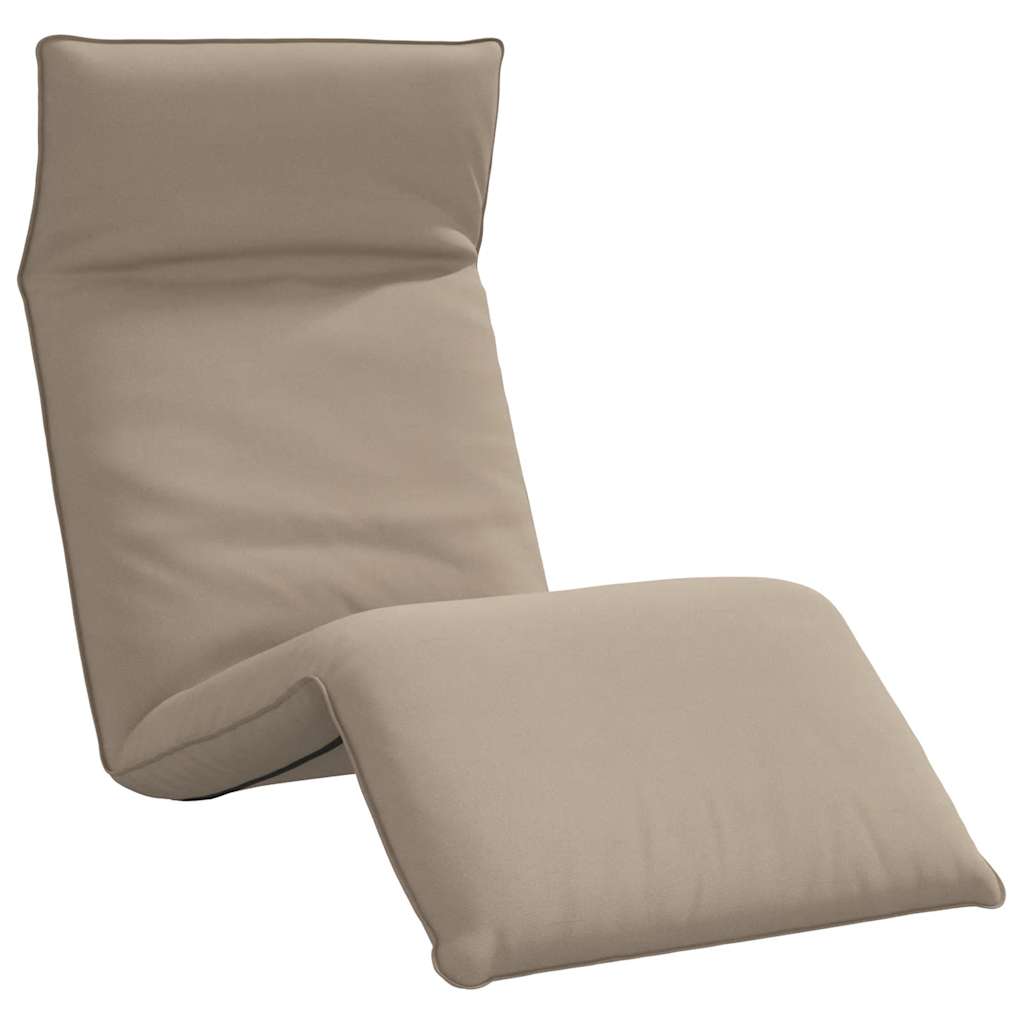 Vidaxl ligstoel inklapbaar 175x54x8,5 cm oxford stof taupe