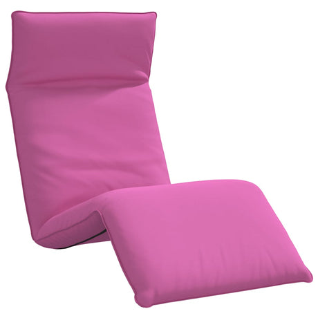 Vidaxl opvouwbare ligstoel roze 175x54x8,5 cm oxford stof