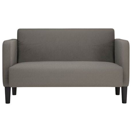 Vidaxl loveseat bank 109 cm corduroy stof lichtgrijs