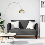 Vidaxl loveseat bank 109 cm corduroy stof donkergrijs