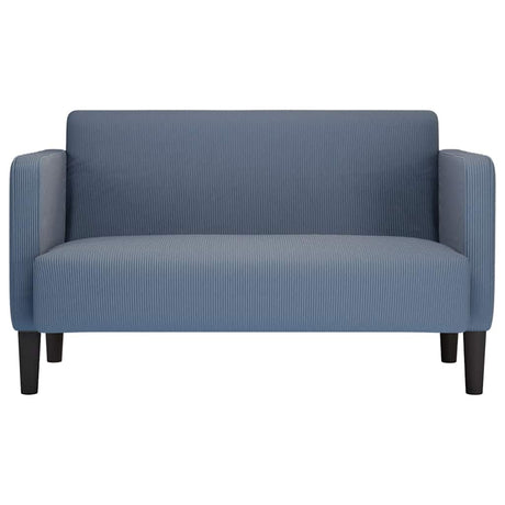 Vidaxl loveseat bank 109 cm corduroy stof blauw