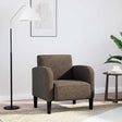 Vidaxl fauteuil met armleuningen 54 cm kunstleer donkergrijs