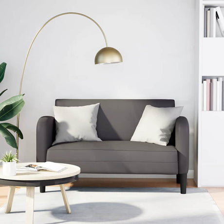 Vidaxl loveseat bank 110 cm kunstleer grijs