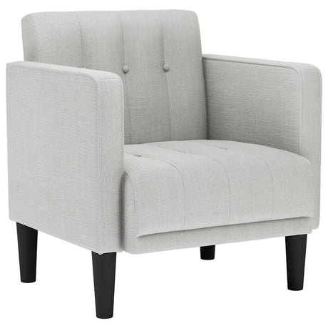 Vidaxl fauteuil met armleuningen wolkengrijs 53 cm stof