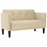 Vidaxl loveseat bank crème 111 cm stof