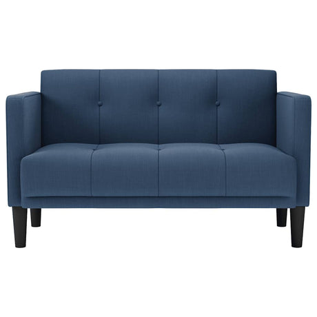 Vidaxl loveseat bank blauw 111 cm stof