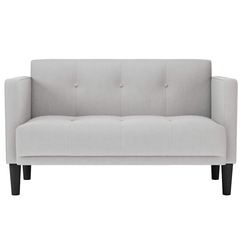 Vidaxl loveseat bank wolkengrijs 111 cm stof