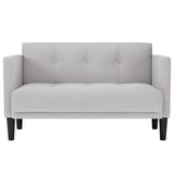 Vidaxl loveseat bank wolkengrijs 111 cm stof