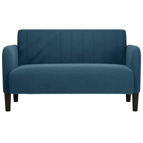 Vidaxl loveseat bank 109 cm fluweel blauw