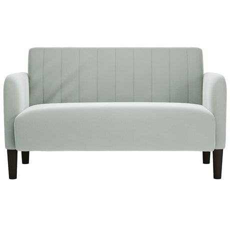 Vidaxl loveseat bank 109 cm fluweel lichtgrijs