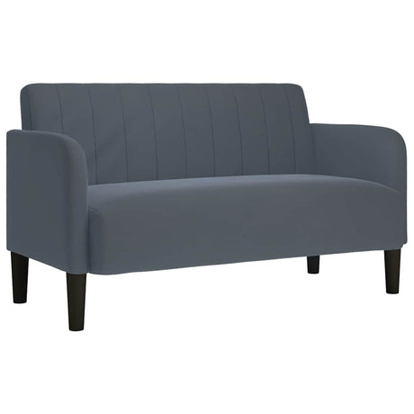 Vidaxl loveseat bank 109 cm fluweel donkergrijs