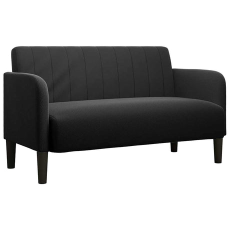 Vidaxl loveseat bank 109 cm fluweel zwart