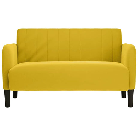 Vidaxl loveseat bank 109 cm fluweel geel