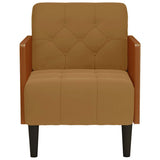 Vidaxl fauteuil met armleuningen 55 cm fluweel bruin