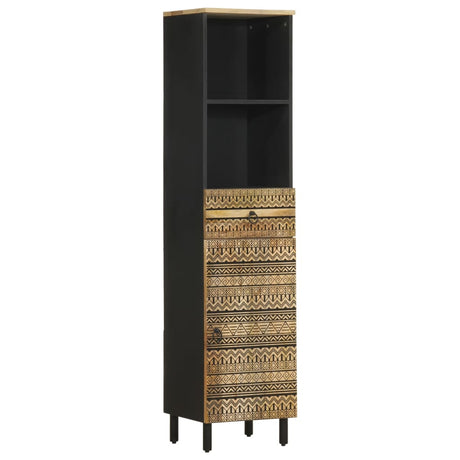 Vidaxl badkamerkast 38x33,5x160 cm massief mangohout