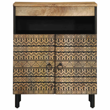 Vidaxl dressoir 60x33,5x75 cm massief ruw mangohout