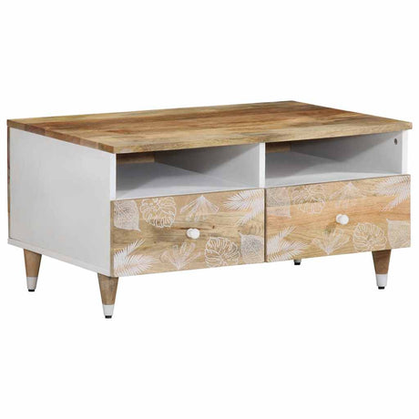 Vidaxl salontafel 80x54x40 cm massief mangohout