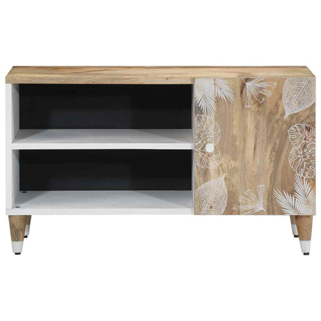 Vidaxl tv-meubel 80x31,5x46 cm massief mangohout