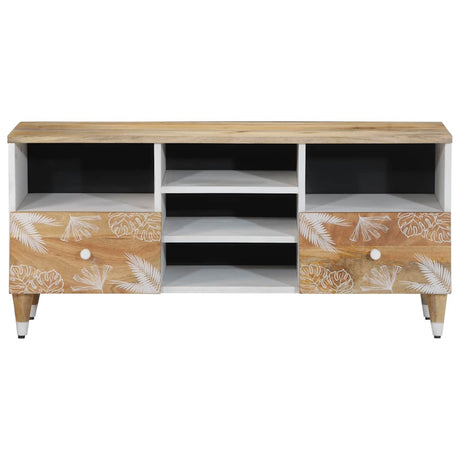 Vidaxl tv-meubel 100x33,5x46 cm massief mangohout