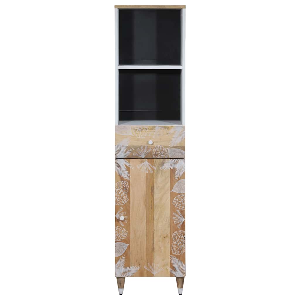 Vidaxl badkamerkast 38x33,5x160 cm massief mangohout