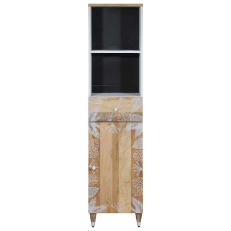Vidaxl badkamerkast 38x33,5x160 cm massief mangohout