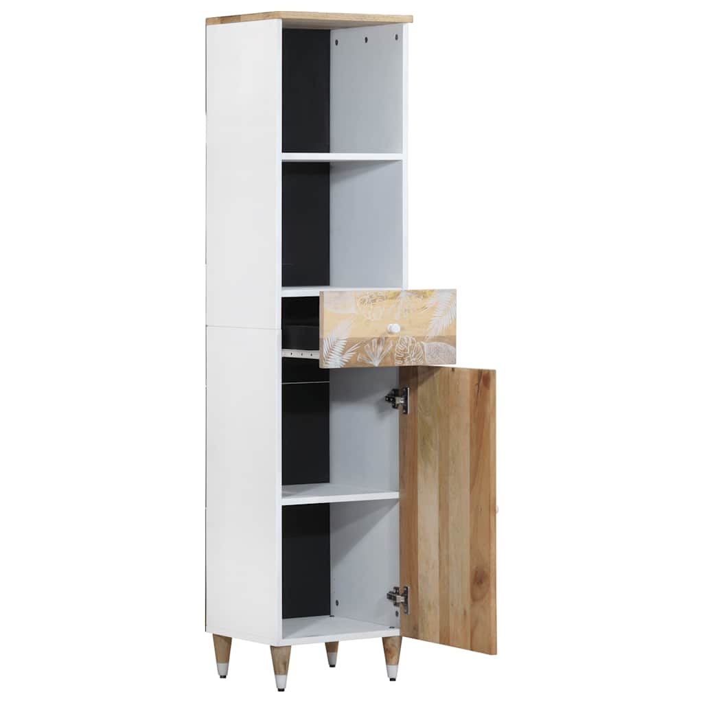 Vidaxl badkamerkast 38x33,5x160 cm massief mangohout