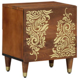 Vidaxl nachtkastje met deur honingbruin 40 x 33 x 46 cm