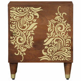 Vidaxl nachtkastje met deur honingbruin 40 x 33 x 46 cm