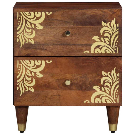 Vidaxl nachtkastje honingbruin 40 x 33 x 46 cm massief mango hout