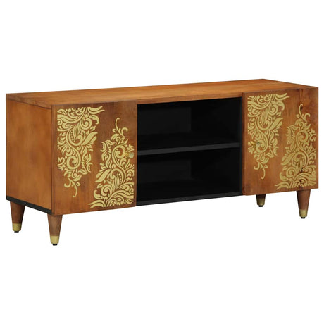 Vidaxl tv-kast honingbruin 105 x 33 x 46 cm massief mango hout