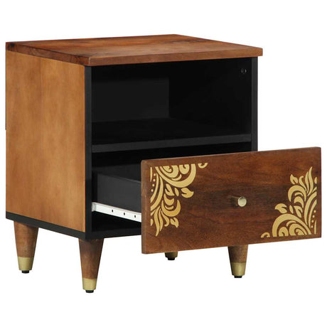 Vidaxl nachtkastje 2 st honingbruin 40 x 33 x 46 cm massief mango hout
