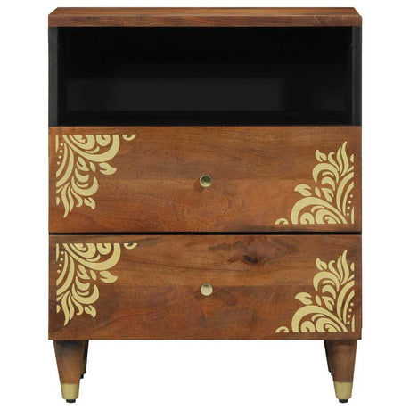 Vidaxl nachtkastje honingbruin 50 x 33 x 62 cm massief mango hout