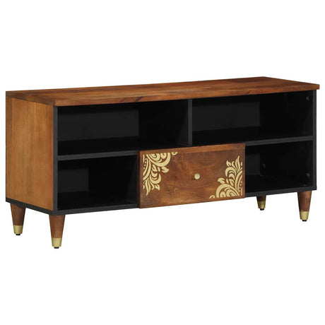 Vidaxl tv-kast honingbruin 100 x 33 x 46 cm massief mango hout