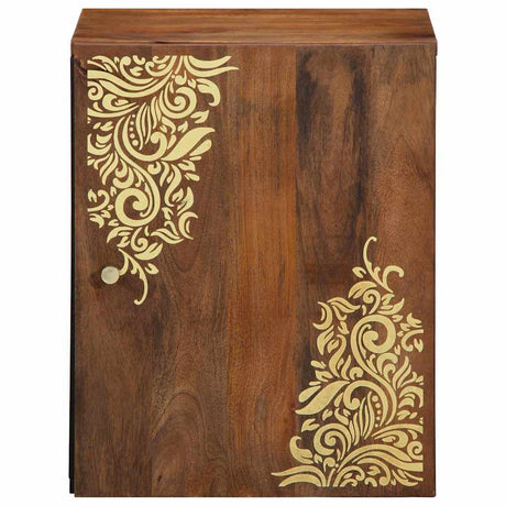 Vidaxl wandkast honingbruin 38 x 33 x 48 cm massief mango hout