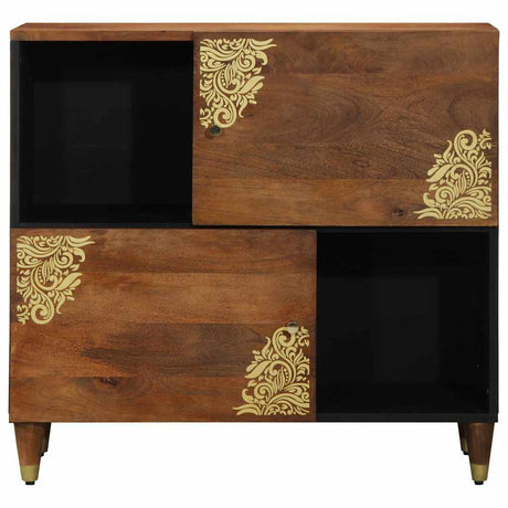 Vidaxl dressoir bruin 80 x 33 x 75 cm massief mango hout